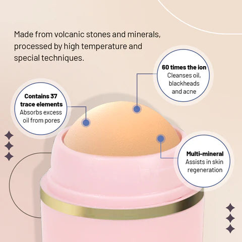 Face Oil Absorbent Volcanic Roller