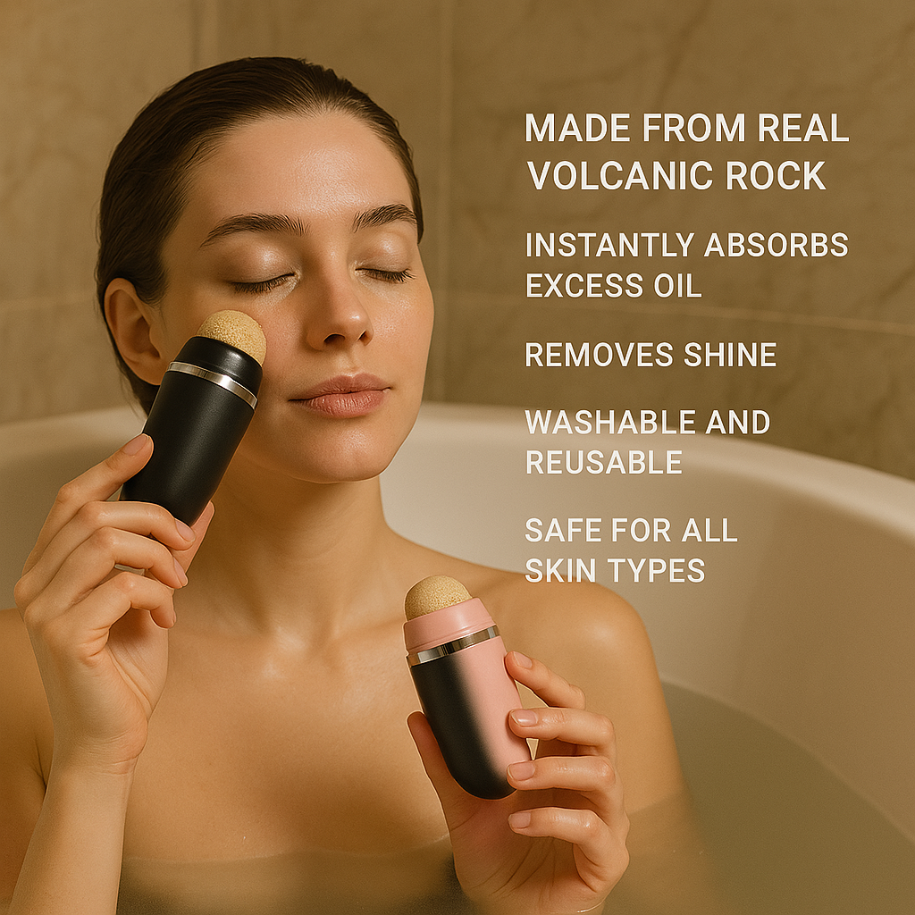 Face Oil Absorbent Volcanic Roller